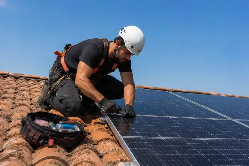 Maintenance et monitoring de panneaux solaires à Bournezeau