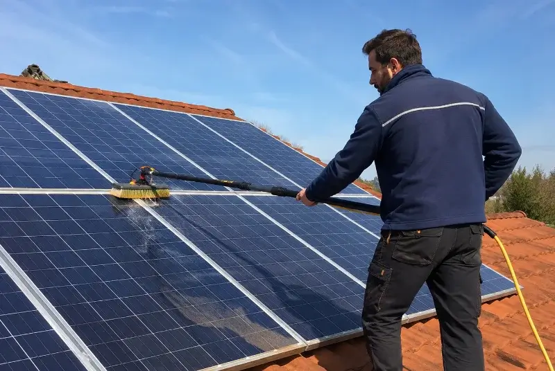 Nettoyage et entretien de panneaux solaires à Bournezeau